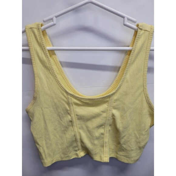 Double Zero Women's Soft Knit Workout Top Muscle Tank Top Crop Top Size L - Picture 6 of 9
